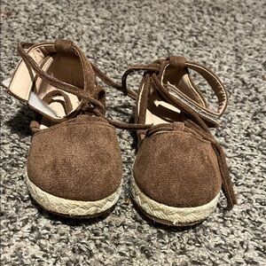 Chic Brown Kids Dress Shoes with Ankle Strap